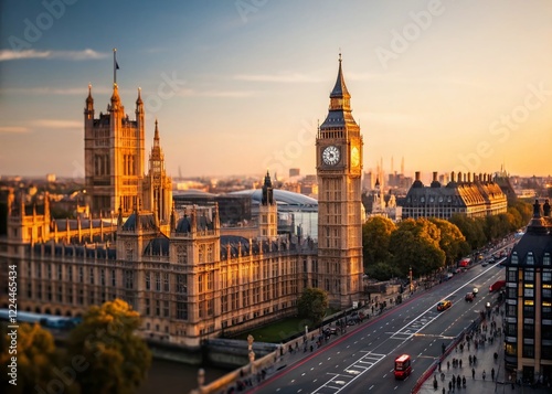 Breathtaking United Kingdom City Skyline Panoramic View - Travel Photography