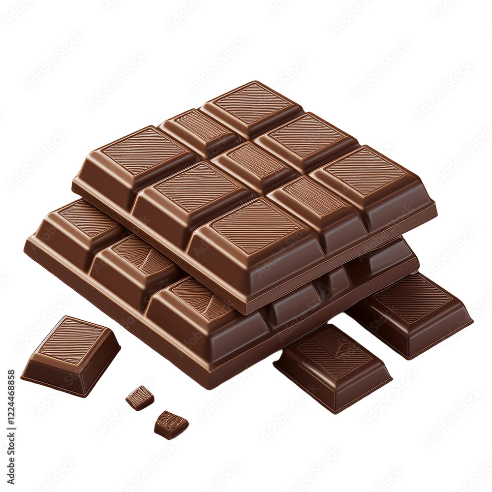 chocolate bar isolated on Transparent Background. chocolate bar isolated on Transparent Background.