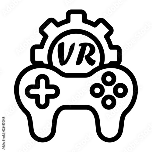 joystick Line Icon