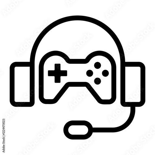 joystick Line Icon