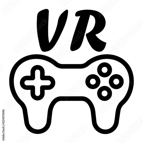 joystick Line Icon