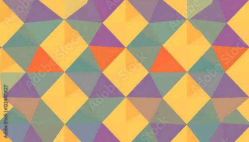 Wallpaper Mural Abstract Geometric Pattern Of Triangles And Squares Torontodigital.ca