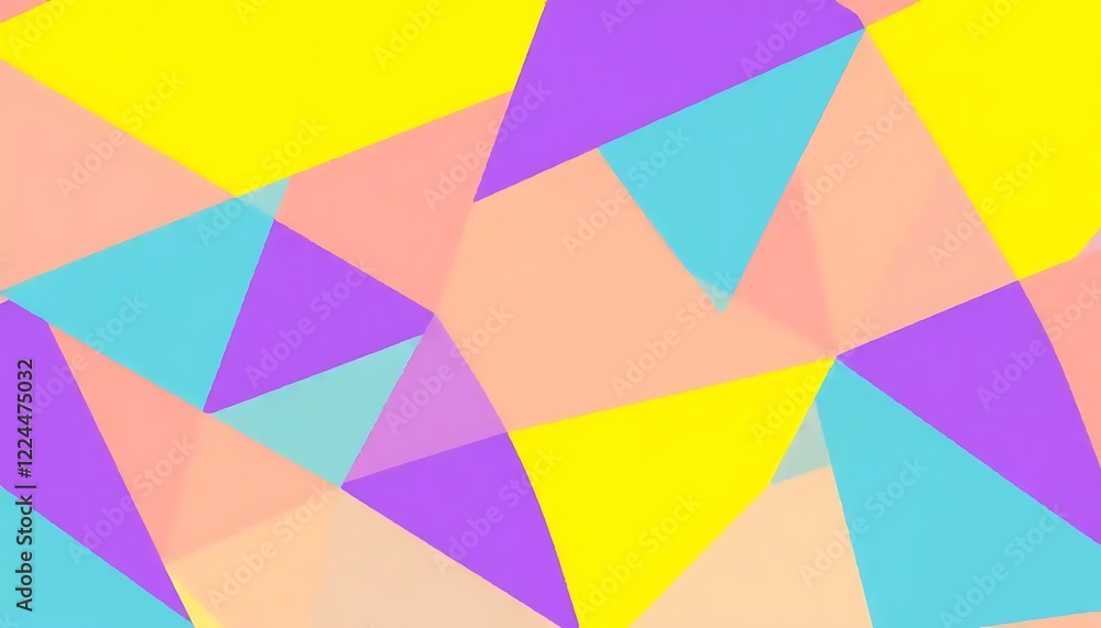 Obraz premium Abstract Pastel Triangle Geometric Design