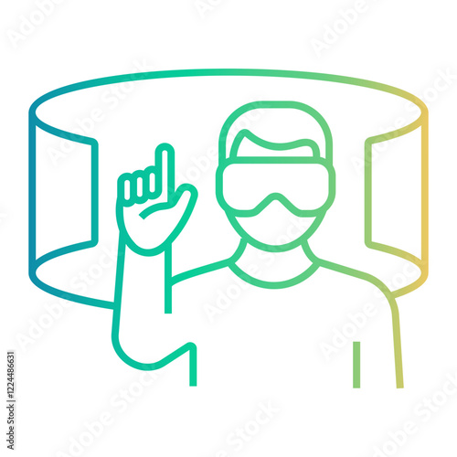 meta Line Gradient Icon