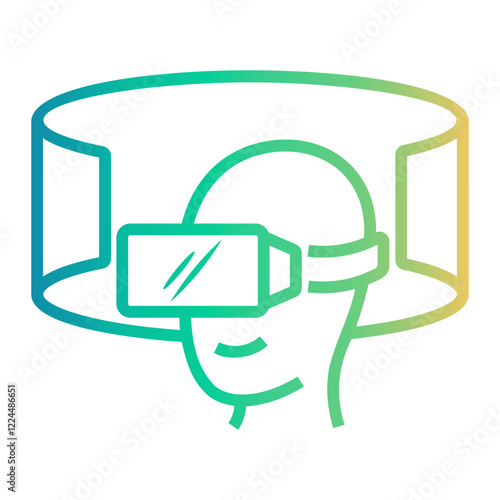 meta Line Gradient Icon