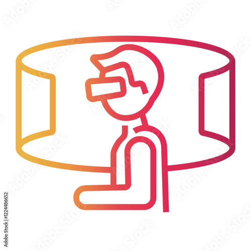 meta Line Gradient Icon