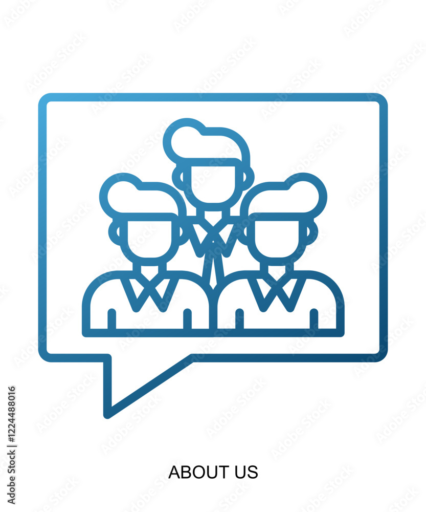 Fototapeta premium Product presentation icon of blue gradient line which shows softness and stability.