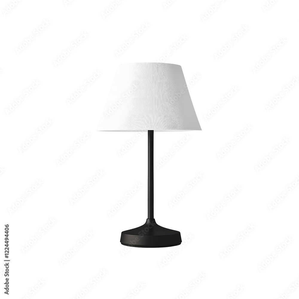 Modern Black Table Lamp with White Shade - Minimalist Home Decor Lighting Modern Black Table Lamp with White Shade - Minimalist Home Decor Lighting
