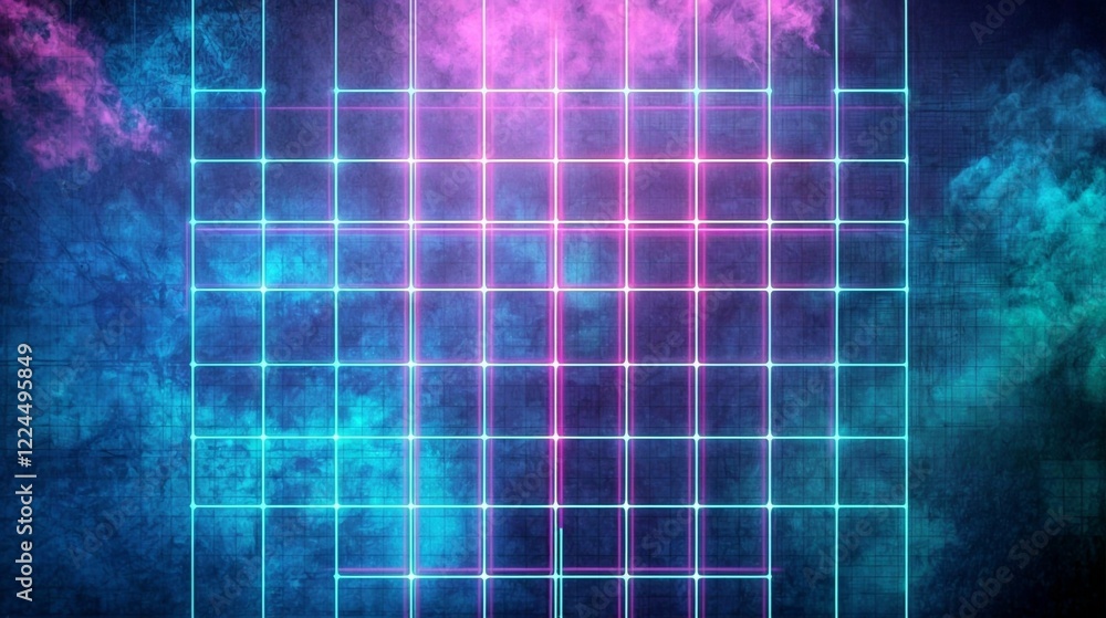 Abstract cosmic network with glowing pink and blue connections against a deep space background. A futuristic representation of data and connectivity Abstract cosmic network with glowing pink and blue connections against a deep space background. A futuristic representation of data and connectivity