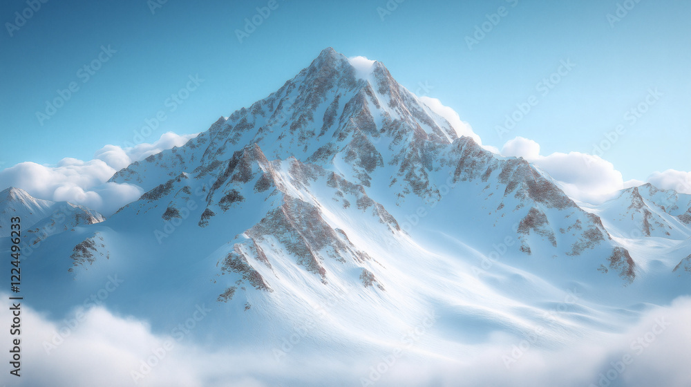 Obraz premium Majestic Snow Mountain