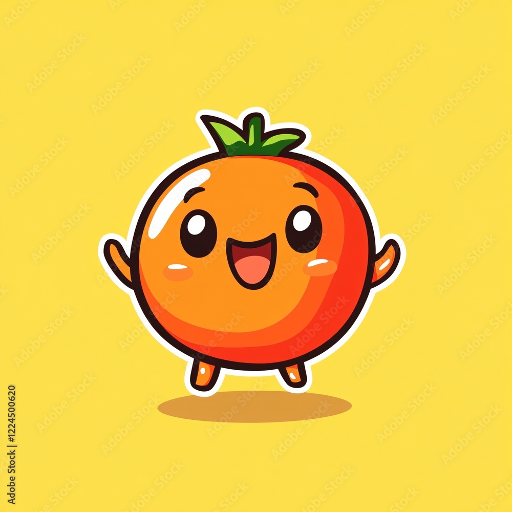 Fototapeta premium funny apple cartoon