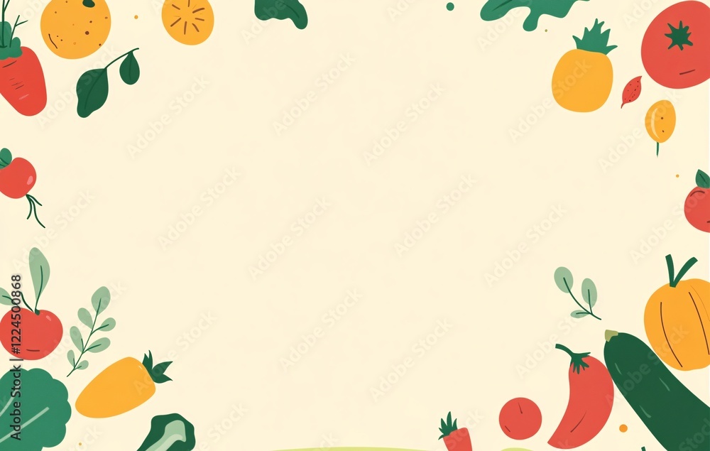 frame of vegetables frame of vegetables