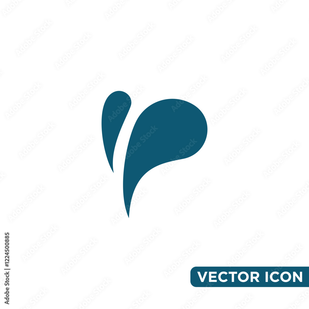 Simple Design Water Drop Icon Template Simple Design Water Drop Icon Template