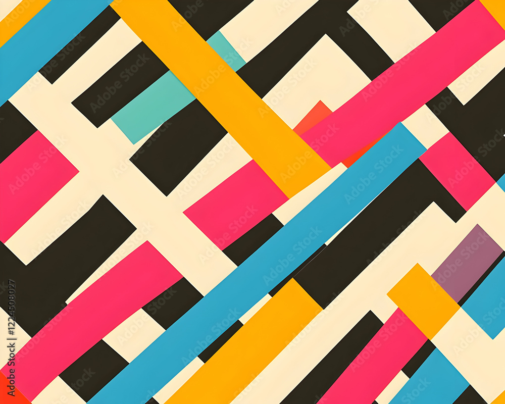 Abstract geometric pattern with stripes, lines. Seamless background Abstract geometric pattern with stripes, lines. Seamless background