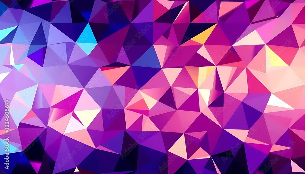 Abstract Purple Pink Triangular Geometric Pattern Abstract Purple Pink Triangular Geometric Pattern