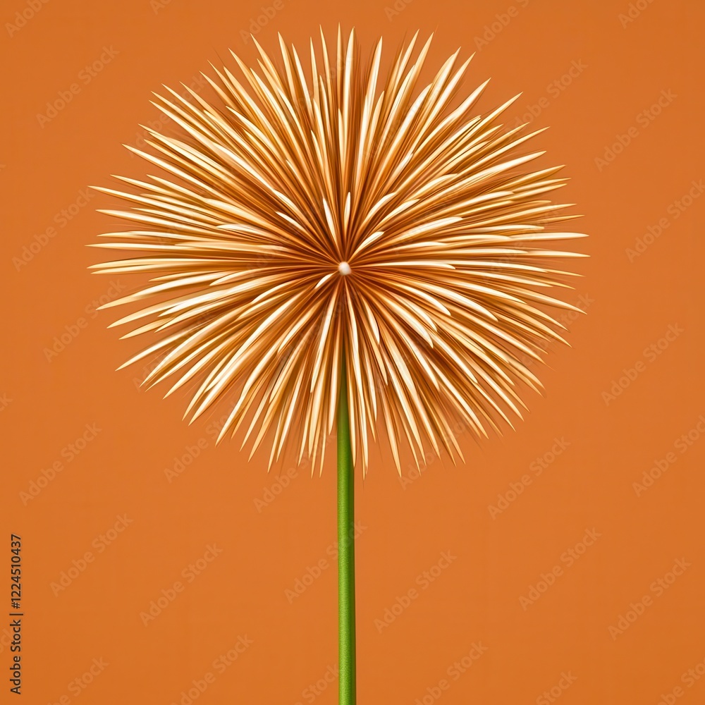 Fototapeta premium A striking firework explosion captured mid-air, glowing in vivid colors against a night sky. High Quality