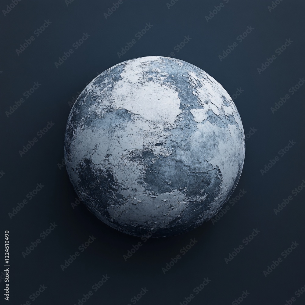 Naklejka premium earth and moon