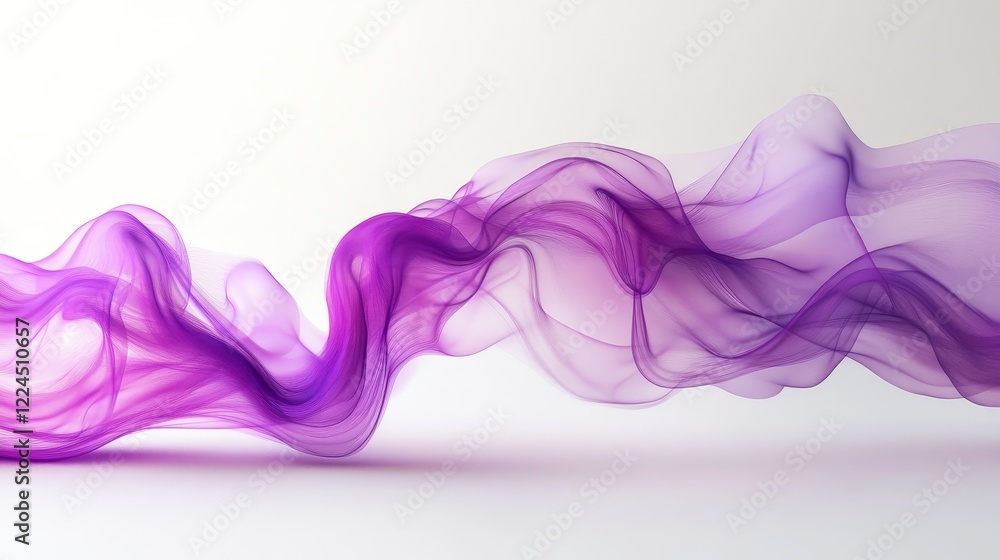 Abstract purple waves, dynamic design, 3d render, Generative AI Abstract purple waves, dynamic design, 3d render, Generative AI
