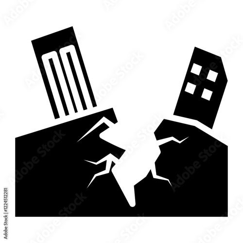 earthquake Solid icon