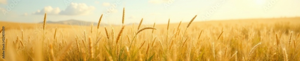 Softly swaying Pampas grasses in a gentle breeze, wildflowers, wheat Softly swaying Pampas grasses in a gentle breeze, wildflowers, wheat