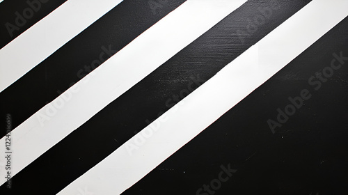 Free Download Abstract Black and White Stripes: Bold diagonal stripes of black and white create a captivating abstract design, inviting viewers to explore the play of light and shadow. The smooth. - GFXLoad
