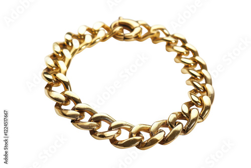 Wallpaper Mural Exquisite golden chain bracelet showcasing intricate links and a polished finish, perfect for a stylish accessory on any occasion isolated on transparent background Torontodigital.ca