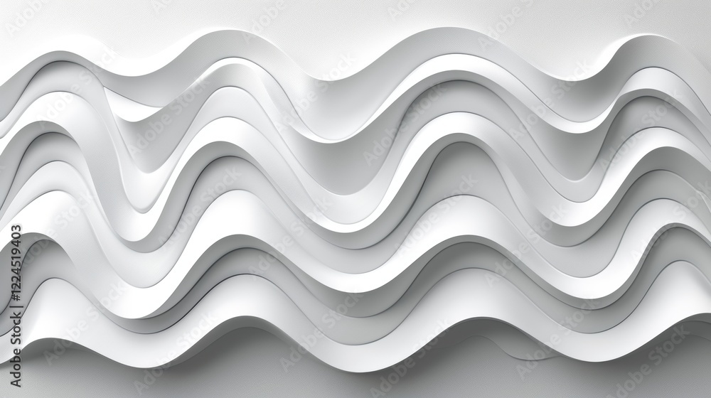 Fototapeta premium Minimalist design concept featuring a subtle gradient on a plain white background