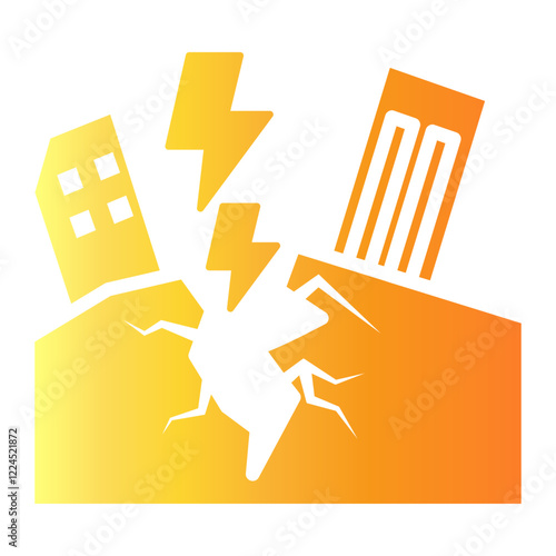 earthquake Gradient icon