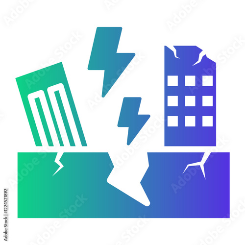 earthquake Gradient icon