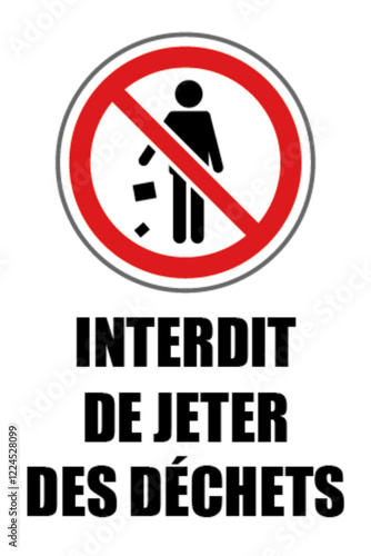 Free Download Interdit de jeter des dechets - GFXLoad