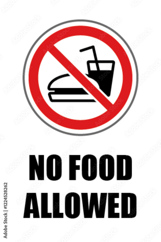 No food allowed No food allowed