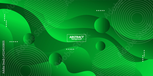 Colorful abstract background with bright green wave vector design for banner cover, book brochure and other graphic design elements. Vector Eps10