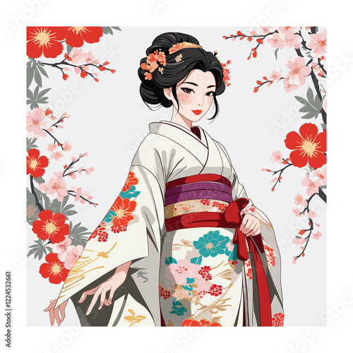 Bridal fashion and accessories vector illustration