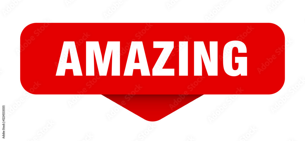 amazing sticker. amazing sign on transparent background amazing sticker. amazing sign on transparent background