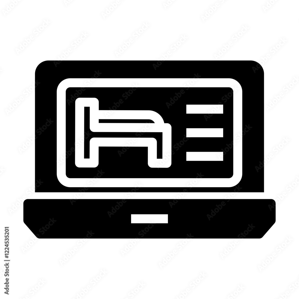 online reservation Solid icon online reservation Solid icon