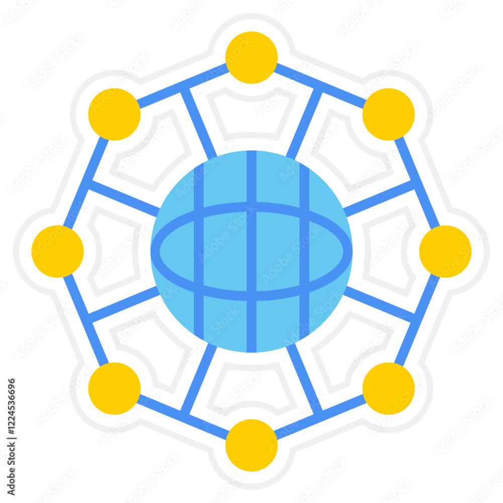 Network hub Icon Network hub Icon