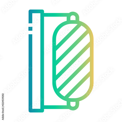 barbershop Line Gradient Icon
