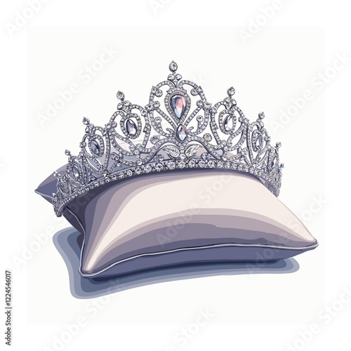 Bridal fashion and accessories vector illustration