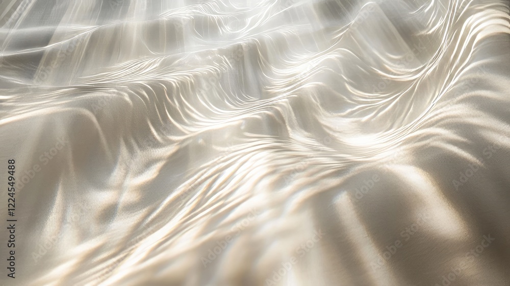 Obraz premium Abstract background featuring soft ripples of light and shadow in a monochrome color scheme