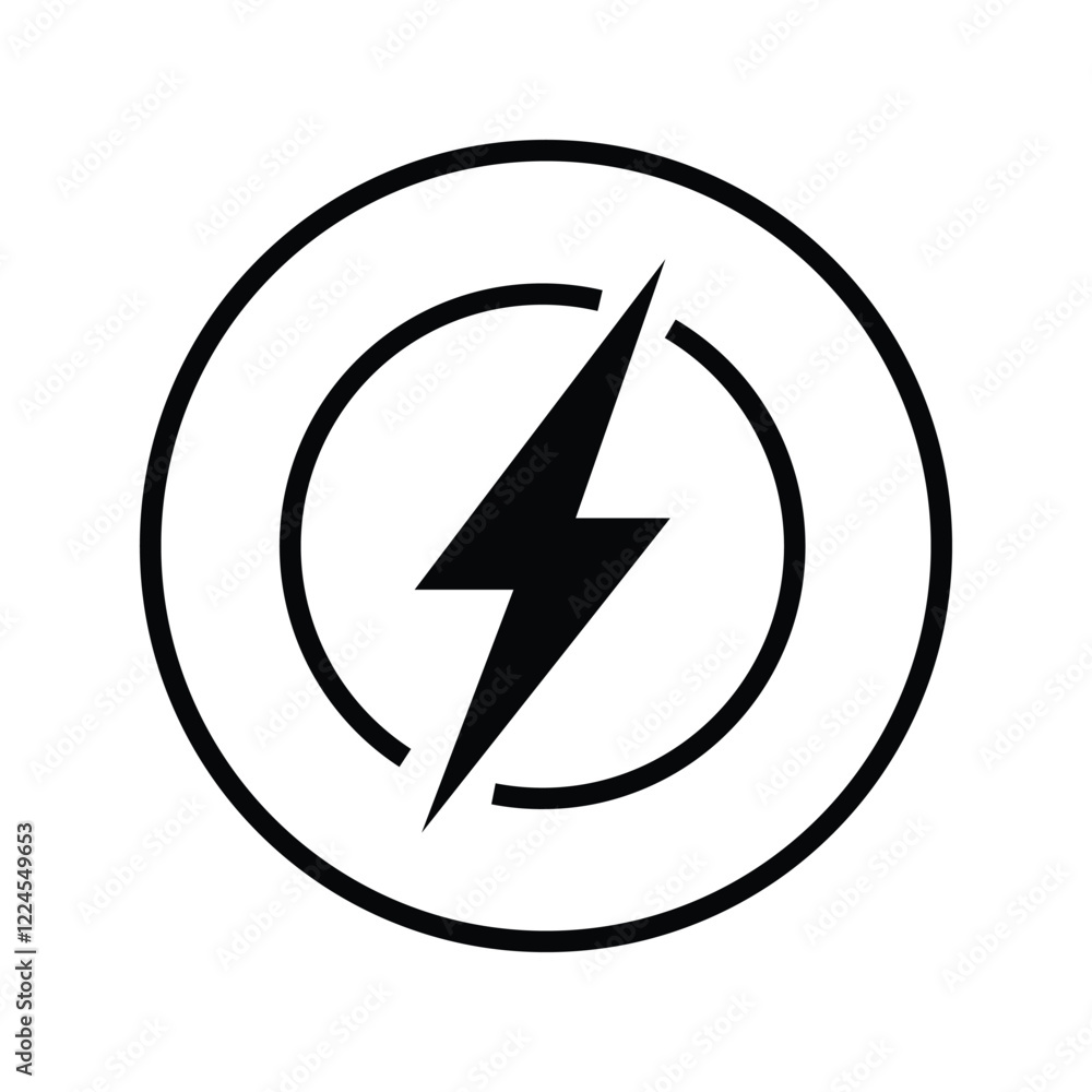 Energy, electricity, power icon Energy, electricity, power icon