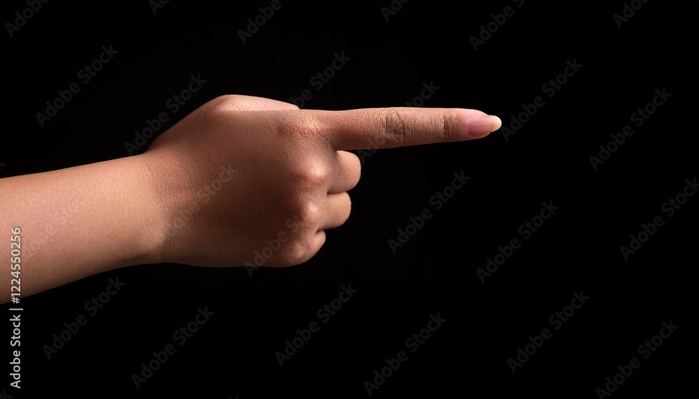 a single hand pointing to the left with the index finger extended, creating a strong directional gesture against a dark background with soft dramatic lighting and detailed skin texture
a single hand pointing to the left with the index finger extended, creating a strong directional gesture against a dark background with soft dramatic lighting and detailed skin texture
