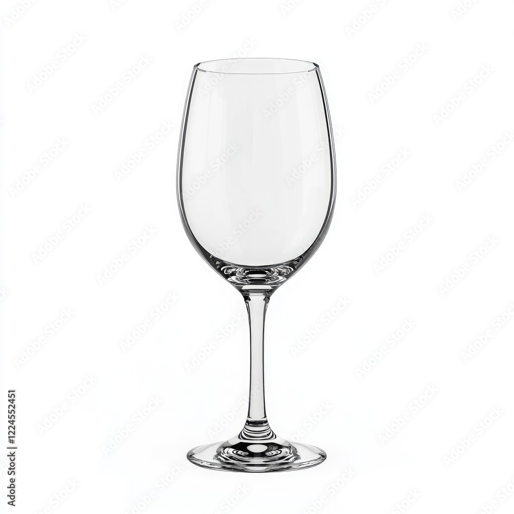 Empty wine glass on white isolate background Empty wine glass on white isolate background