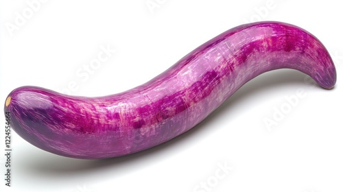 Wallpaper Mural Single Purple Eggplant Isolated on White Torontodigital.ca