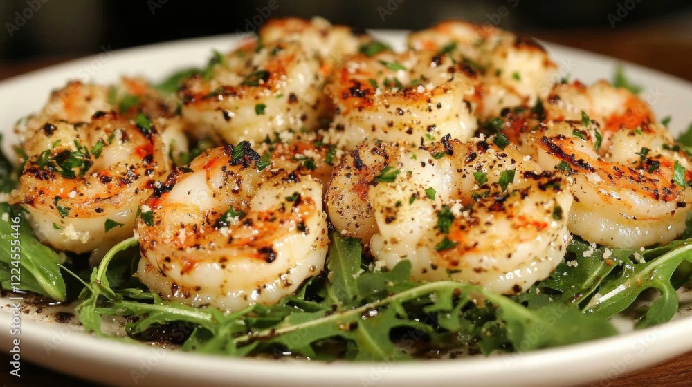 Grilled Shrimp with Arugula Salad Grilled Shrimp with Arugula Salad