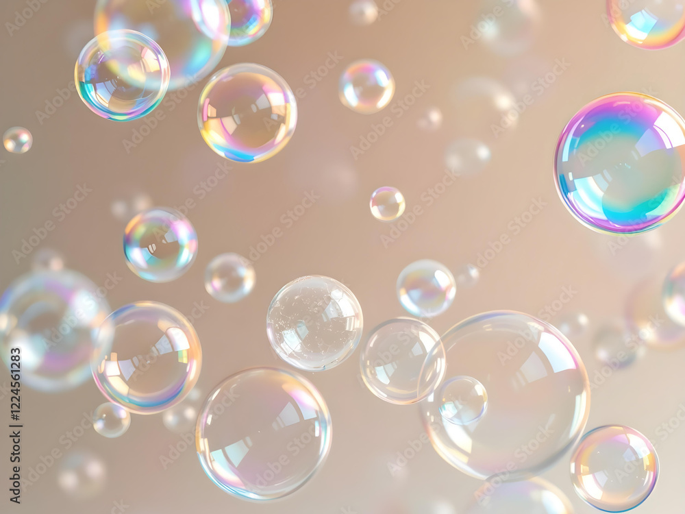 Shimmering Soap Bubbles Magical Texture Shimmering Soap Bubbles Magical Texture