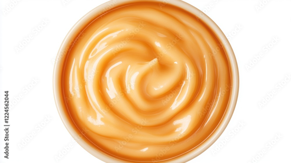 Creamy Caramel Sauce in Bowl Creamy Caramel Sauce in Bowl