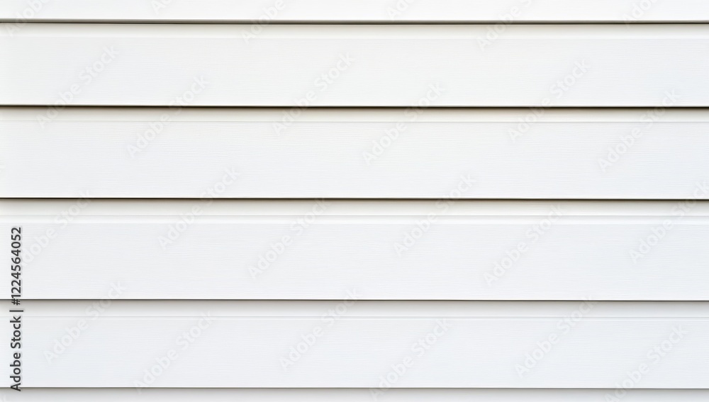 Fototapeta premium White horizontal vinyl siding texture.