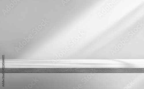 Wallpaper Mural Empty wooden table in front of blurred background. For product display Torontodigital.ca