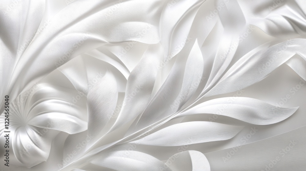 White holographic foil design, detailed with realistic texture and soft pearlescent gradients for a sophisticated aesthetic. White holographic foil design, detailed with realistic texture and soft pearlescent gradients for a sophisticated aesthetic.
