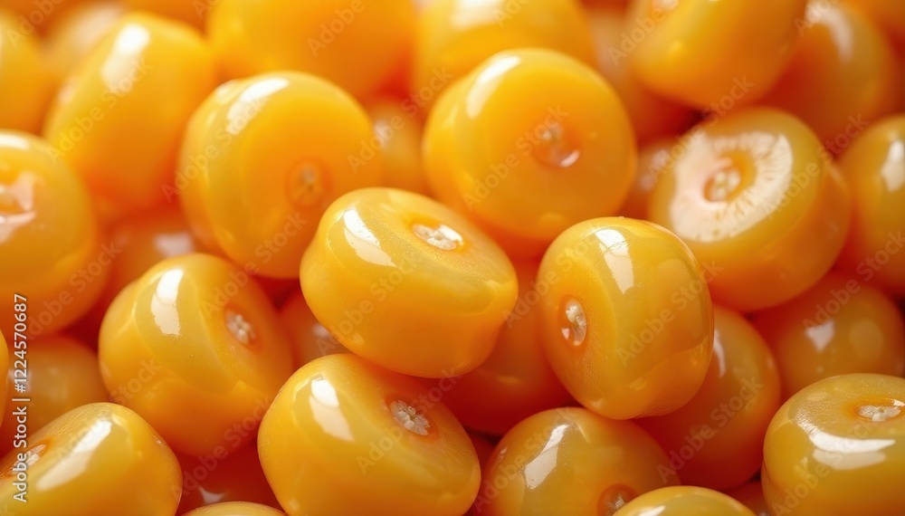 Golden caramel candies, glossy swirl, close-up, amber, gourmet, food photography Golden caramel candies, glossy swirl, close-up, amber, gourmet, food photography